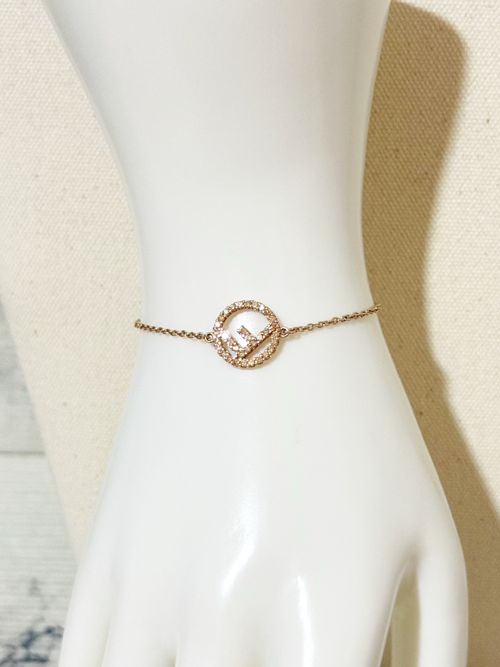Fendi F is Fendi Rose Gold Toned Bracelet